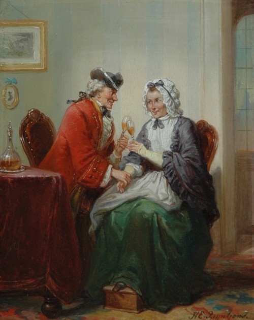 The Romantic Toast by Henricus Engelbertus Reijntjens